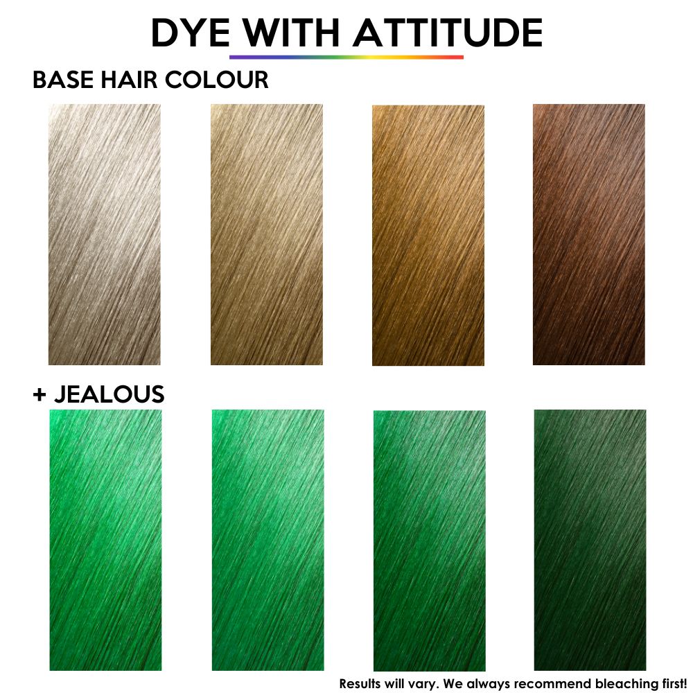 Attitude Hair Dye - Jealous Semi permanent hair dye - Dark green/Green